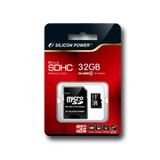 SILICON POWER Micro SDHC Card 32GB (Class 4) without SD Adapter