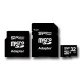 SILICON POWER Micro SDHC Card 32GB (Class 4) with Two Adapters