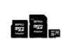SILICON POWER Micro SDHC Card 32GB (Class 4) with Two Adapters