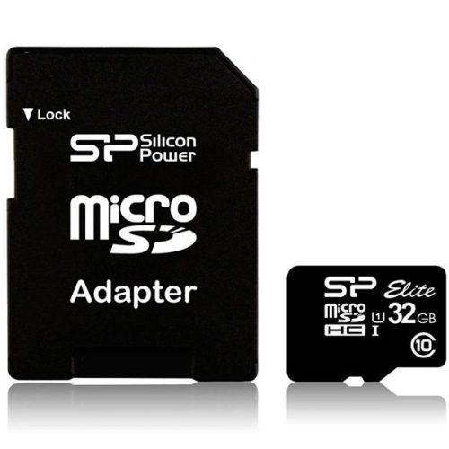 SILICON POWER 32GB microSDHC UHS-I,SDR 50 mode ,with adapter with SP logo,retail