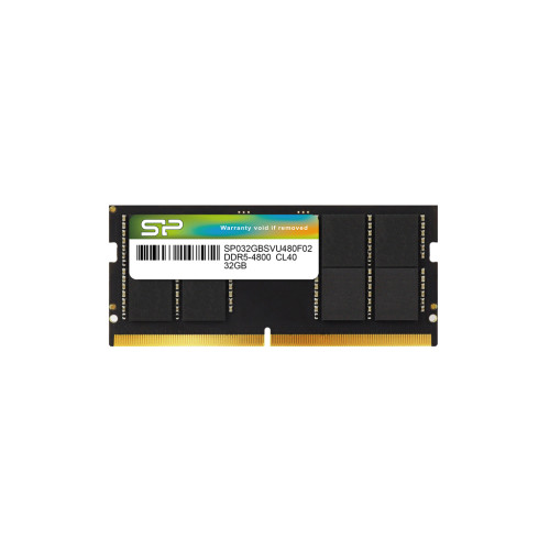 Silicon Power DDR5-4800 32GB DRAM DDR5 SO-DIMM Notebook 32GBx1, On-Die Error Correction Code, 32 bit channels per module