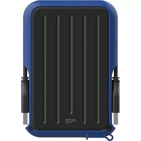  Silicon Power Armor - A66 4TB Portable HDD USB 3.2 Gen 1 Blue, Certificate MIL-STD 810F 516.5/IV, Water-resistant IPX4, 360˚ bumper