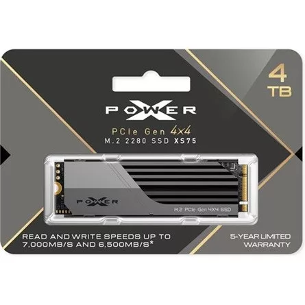 Silicon Power XPOWER XS75 4TB PCIe x4 (4.0) M.2 2280 SSD szürke