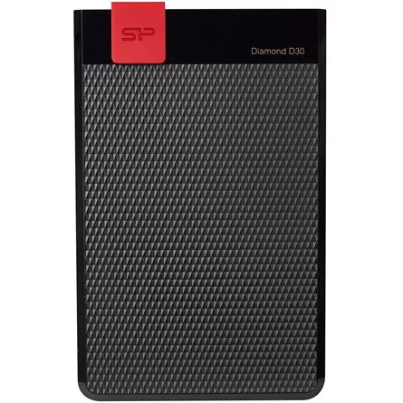 SILICON POWER 2.5" HDD USB 3.2 5TB Diamond D30 vízálló, Fekete (Ultra slim)