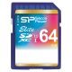 Silicon Power Elite /class 10 64GB SD Card UHS-1 (U1) R/W: up to 85/10 MB/s, Shock/water/x-ray-proof, Retail pack