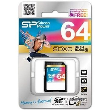 SILICON POWER Memória - Flash kártyák 64GB SDXC Class 10