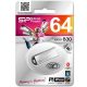 SILICON POWER 64GB, USB 2.0 FLASH DRIVE / TOUCH 830,Silver