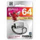SILICON POWER (USB Flash Drive)UFD 2.0,Touch 851 64GB,Silver