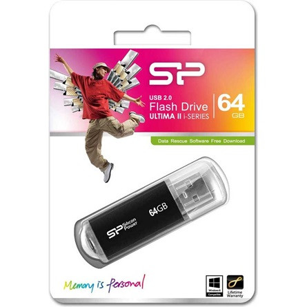 Silicon Power Ultima II I-series 64GB Pendrive USB 2.0 Black
