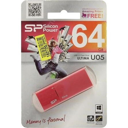 Silicon Power Ultima - U05 64GB Pendrive USB 2.0 Pink