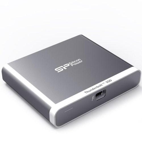 SILICON POWER Thunderbolt T11 120GB External SSD. Silver