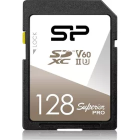   Silicon Power 128GB Superior Pro UHS-II Class10 U3 V60 vízálló ütésálló SDXC memóriakártya BOX fekete