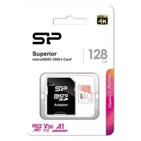  Silicon Power 128GB Superior UHS-1 Class10 U3 V30 A1 vízálló ütésálló microSDXC memóriakártya BOX fehér