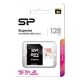 Silicon Power Superior / V30 128GB mSD Card UHS-1 (U3) V30 R/W: up to 100/80 MB/s, IOPS 1500/500, A1, V30, ECC function, Shock/water/x-ray-proof, w/ adapter