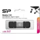 SILICON POWER Pendrive 128GB, Mobile - C51 OTG USB 3.2 Gen1/Type-C, Szürke