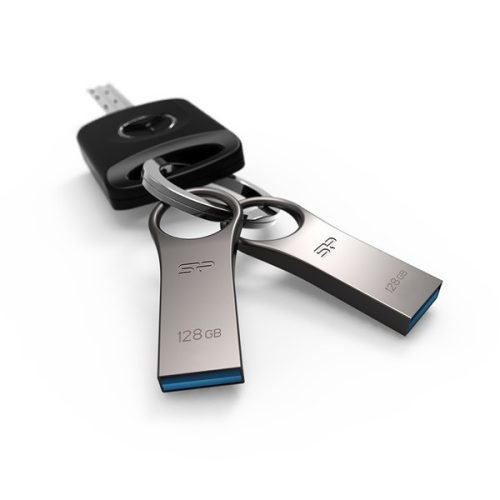 Silicon Power Jewel - J80 128GB Pendrive USB 3.2 Gen 1 Silver, Zinc Alloy Housing, Waterproof, dustproof and vibration-proof
