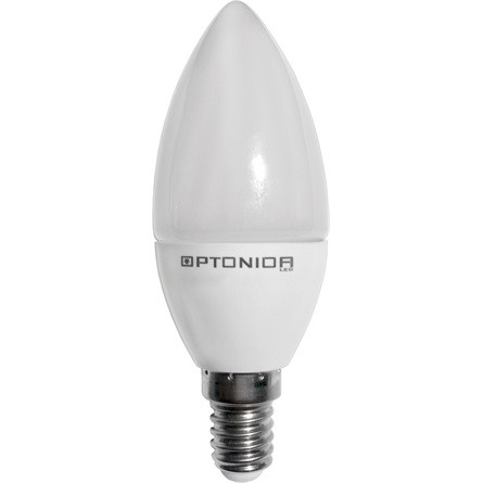 OPTONICA LED Gyertya izzó, E14, 6W, semleges fehér fény, 480Lm, 4500K - Dimmelhető  SP1465