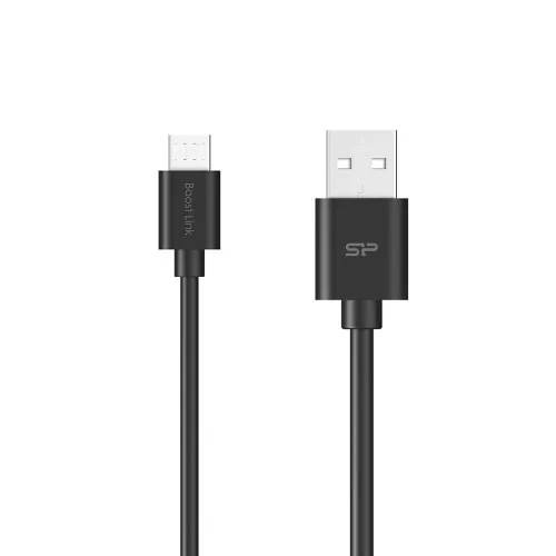 Silicon Power Boost Link LK10AB USB-A 2.0 -> USB-B 2.0 micro M/M adatkábel 1m fekete (QC3.0)