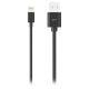 SILICON POWER 1M,A to Lightning Cable,LK10AL,PVC, Black