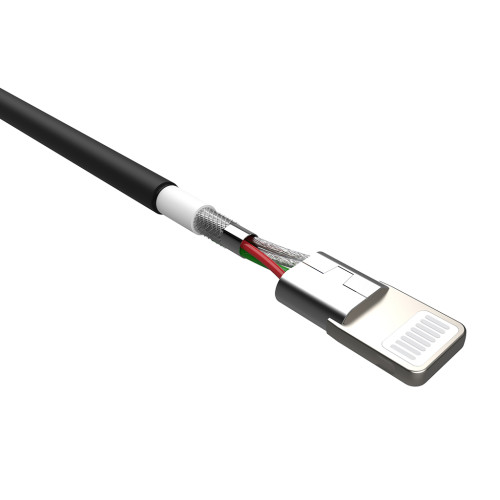 Silicon Power Boost Link LK15AL USB A -> Lightning 1m, Fekete - SP1M0ASYLK15AL1K