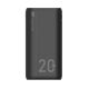 Silicon Power 20.000mAh QS15 Powerbank  Type-C Micro-USB Lightning Fekete