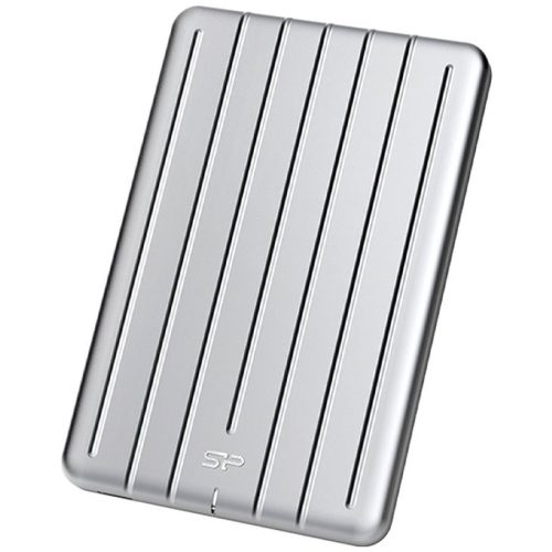 SILICON POWER Bolt B75 240GB External SSD, Read/Write: 440 / 430 MB/s, Silver, cable: Type-C (B75) to Type-A (PC/NB)