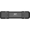 Silicon Power Pendrive - 250GB USB3.2(Gen2) Type-A és Type-C csatlakozás, DS72 Fekete