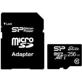   Silicon Power 256GB microSD+adapter, UHS1 (SP256GBSTXBU1V10SP)