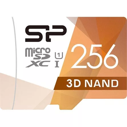 SILICON POWER Memóriakártya MicroSDXC 256GB CL10 UHS-I U3 V30 + adapter, Superior Pro 4K UHD