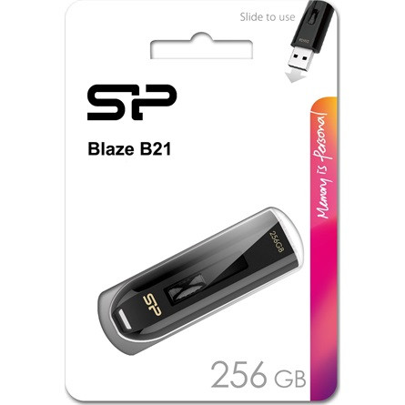 Silicon Power Blaze - B21 256GB Pendrive USB 3.2 Gen 1 Black