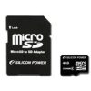 SILICON POWER Memória - Flash kártyák SILICON POWER MicroSDHC NAND Flash Micro SDHC 4GB Class 4, Plastic, 1pcs with SDHC adapter