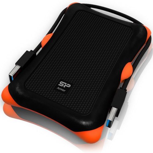 SILICON POWER 500GB,Portable Hard Drive,Armor A30,Black