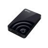 SILICON POWER 500GB,WiFi Portable Hard Drive,Sky Share H10,Black (adapter)