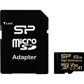   Silicon Power 512GB Golden Series High Endurance UHS-1 Class10 U3 V30 A1 vízálló ütésálló microSDXC memóriakártya BOX fe