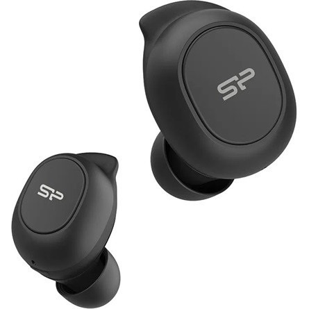 Silicon Power Blast Plug BP80 Earbuds Audio Wireless Headset, Bluetooth 5.0 True Wilreless earbuds, 4.5rs work, 70hrs standby, Bluetooth 5.0, IPX4, magnetic lid charging case, Black