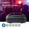 Nedis SPBB310BK akkumulátoros party boombox, 120W, Bluetooth, 10 m hatótávolság, USB, microSD , 6 óra vez nélkül
