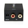 StarTech RCA (Digital Coax) Toslink Standard -> 2db RCA F/F adapter fekete