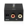 StarTech RCA (Digital Coax) Toslink Standard -> 2db RCA F/F adapter fekete