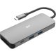 Silicon Power SR30 8-in-1 Docking Station USB C Hub with 4K@60Hz HDMI DisplayPort, 100W Power Delivery, 1 USB-C 3.2 Gen 1 port and 2 USB-A 3.2 Gen 1 ports, 1 Ethernet port, 2 SD/microSD card s...
