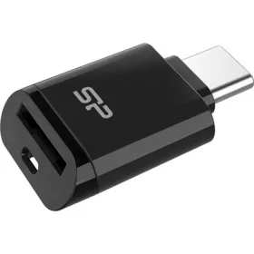   Silicon Power Kártyaolvasó - USB Type-C 3.2  (MicroSD, UHS-I DDR200) 180MB/s olvasási és 165MB/s írási sebesség, Fekete