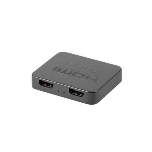 Lanberg HDMI elosztó HDMI->2X HDMI 4K + USB-C port, fekete
