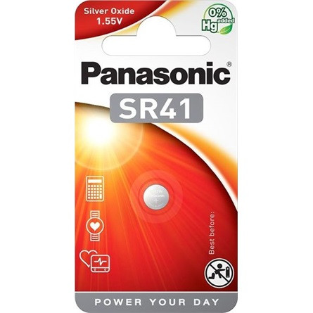 Panasonic SR-41 1,55V ezüst-oxid gombelem 1db