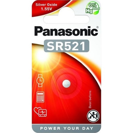 Panasonic SR-521 1,55V ezüst-oxid óraelem 1db