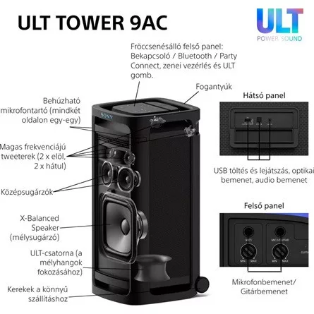 SONY SRSULT900AC.CEL ULT TOWER 9AC Partybox