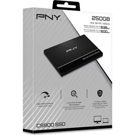 PNY CS900 250GB SATA3 2,5" SSD fekete