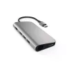 Satechi Aluminium Type-C Multi-Port Adapter (HDMI 4K,3x USB 3.0,MicroSD,Ethernet) - Space Grey