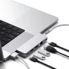 Satechi Aluminium Pro Hub Mini (1xUSB4 96W  6K display output, 2 x USB-A 3.0, 1x  Lan, 1xUSB-C, 1xAudio) - silver