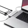 Satechi Aluminium Pro Hub Mini (1xUSB4 96W  6K display output, 2 x USB-A 3.0, 1x  Lan, 1xUSB-C, 1xAudio) - silver