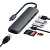 Satechi Aluminium Type-C Slim Multiport (1xHDMI 4K,2x USB-A,1x SD,1x Ethernet) - Space Grey