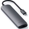 Satechi Aluminium Type-C Slim Multiport (1xHDMI 4K,2x USB-A,1x SD,1x Ethernet) - Space Grey